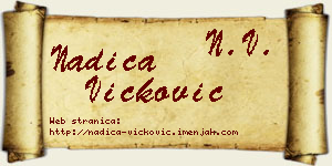 Nadica Vicković vizit kartica